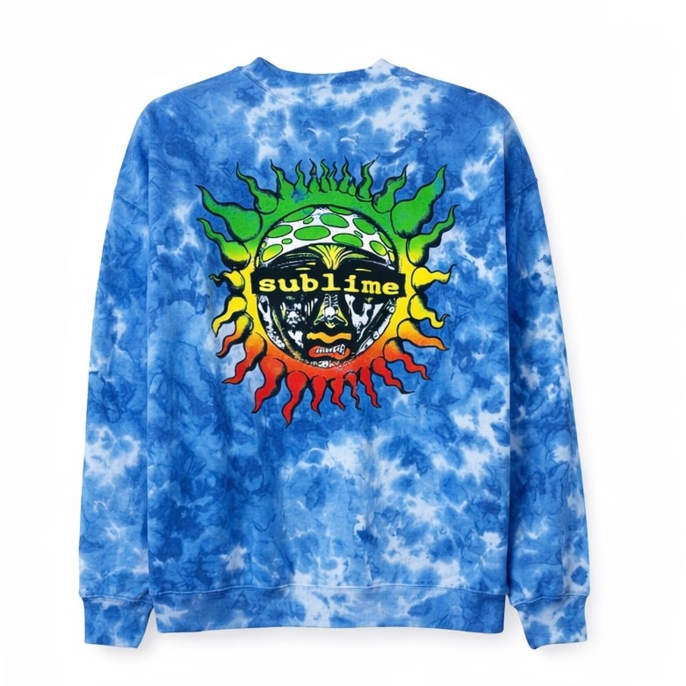 ☀️NWOT! Unisex Sublime Blue Tie Dye Sweatshirt